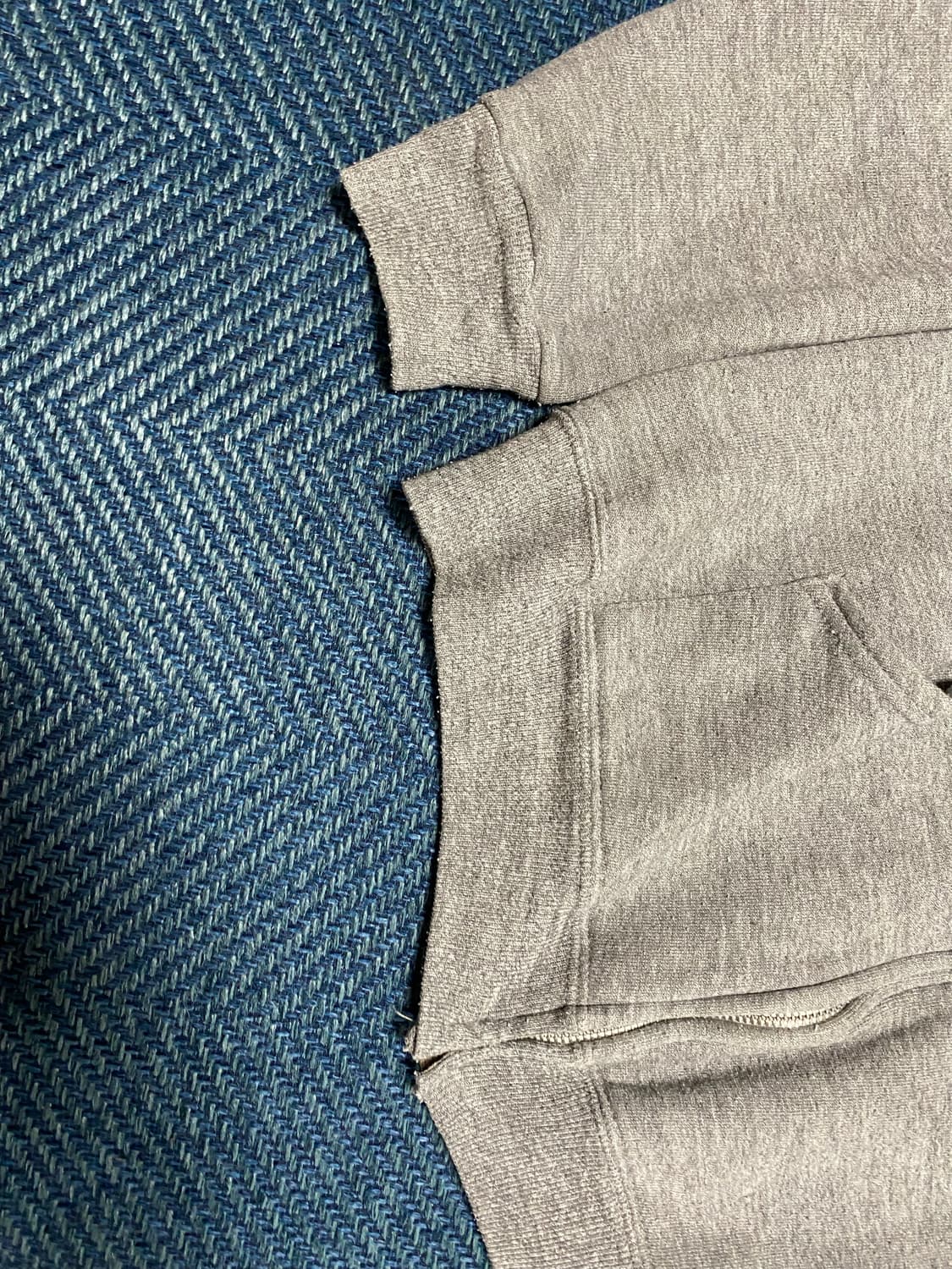 80s Russell Athletic Hoodie zip Gray M 상품이미지8