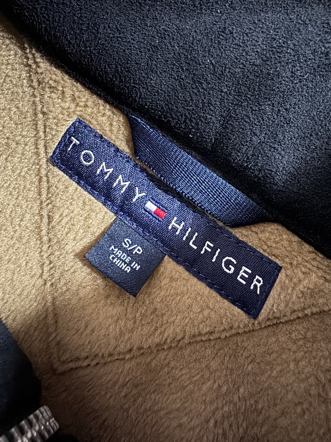 타미힐피거 페이크 스웨이드 집업 자켓 블랙 상품이미지3