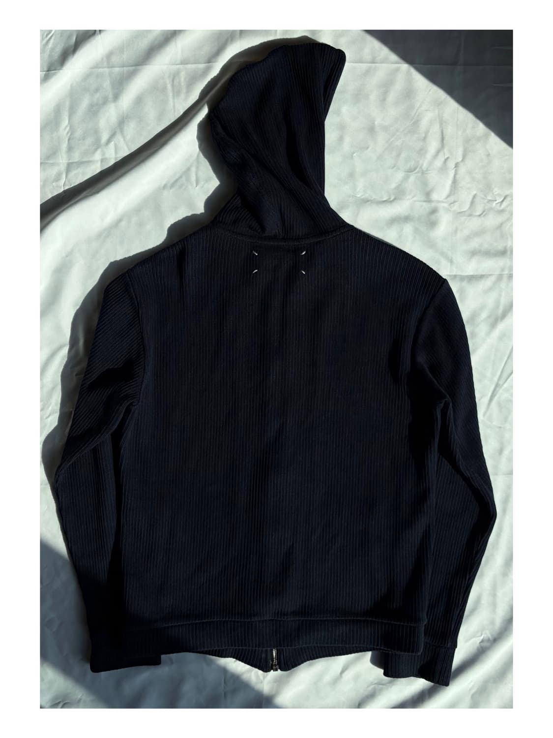 (Hold) 마르지엘라 백스티치 니트 라운지 후디 집업 후드 자켓 상품이미지4