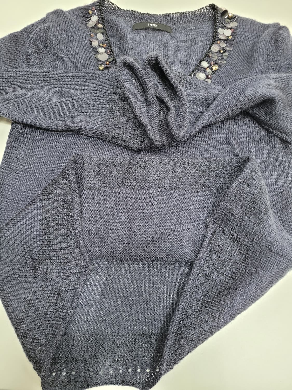 SYSTEM 한섬 시스템 스팽글 울 니트 / 여 F (90)
 상품이미지7