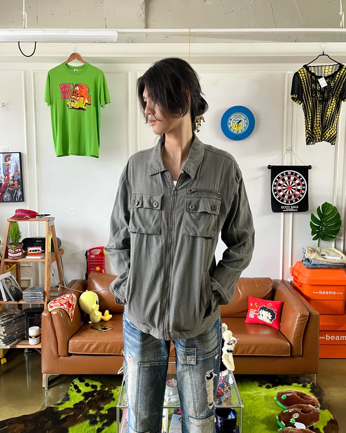 Growth by Grail Japan Military Linen JK 상품이미지2