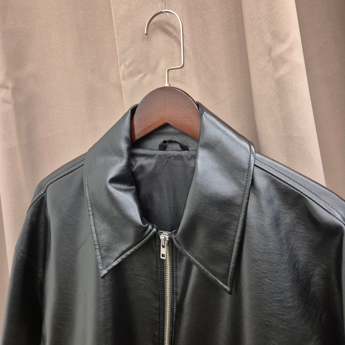 에잇세컨즈 레더 스타일 자켓 2XL 상품이미지2