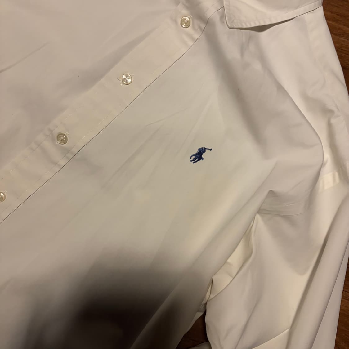 POLO RALPH LAUREN BLAKE 2PLY WHITE SHIRT 상품이미지5