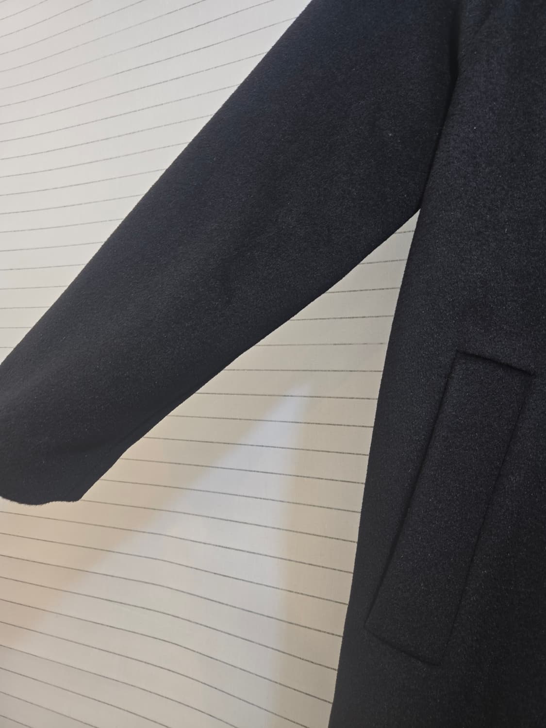 마쥬 블랙 울 롱  코트 상품이미지7