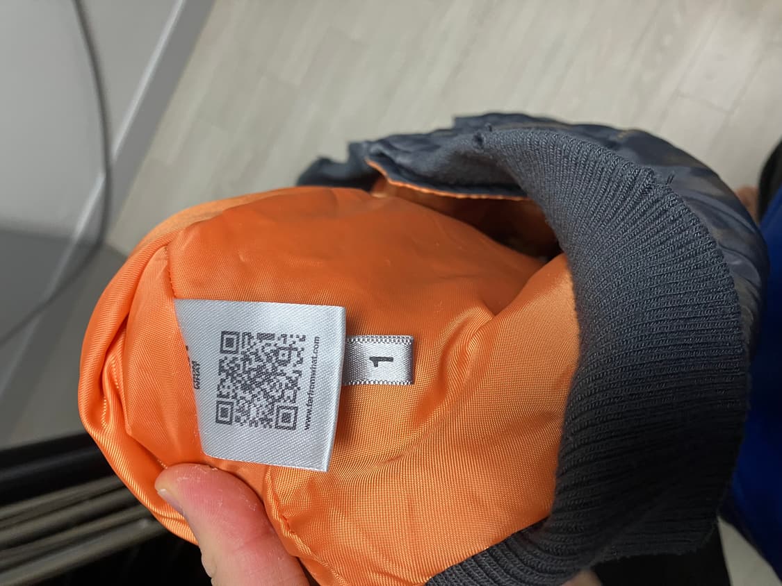 [1] 파아카이브 빈티지 워시드 봄버 차콜 상품이미지3