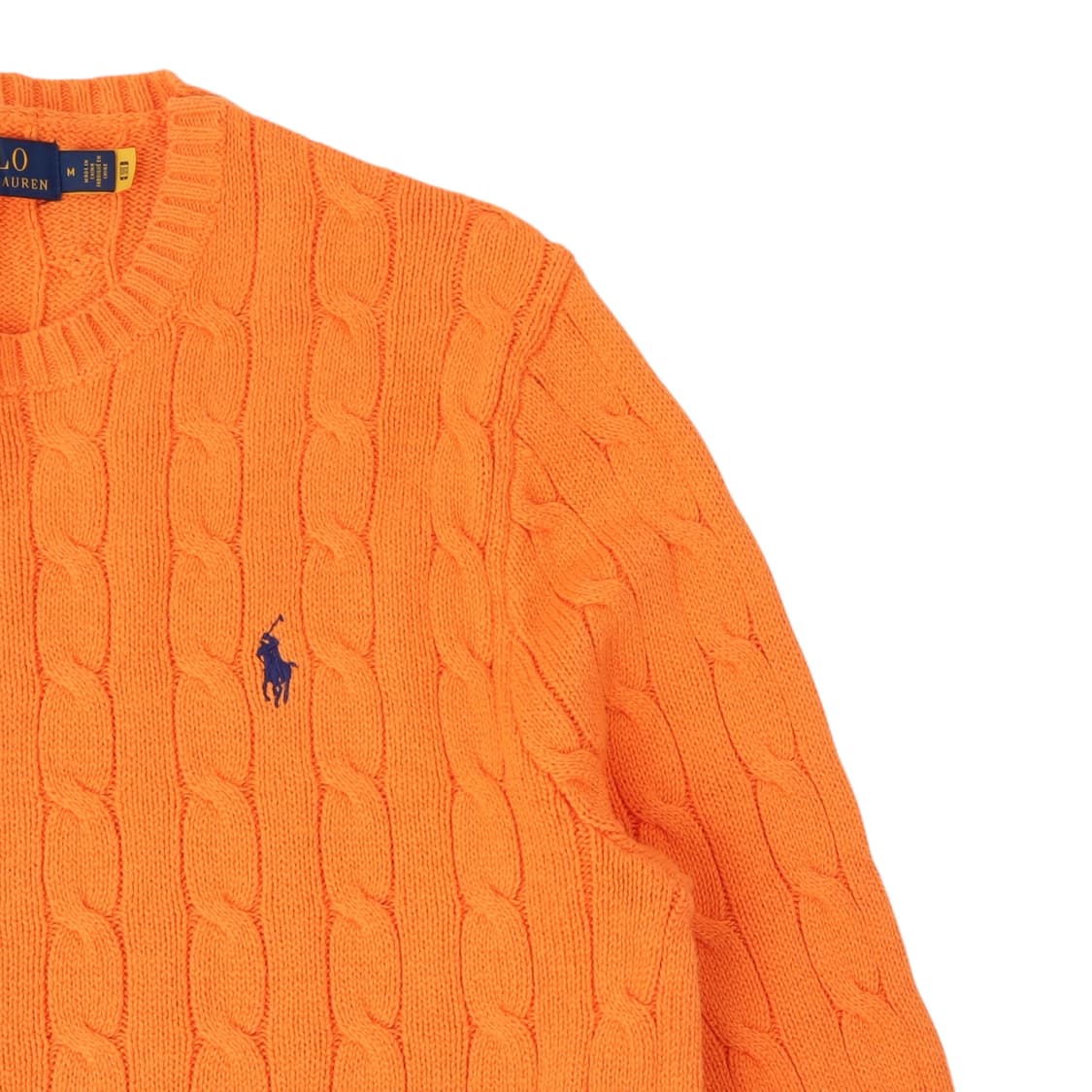 폴로 랄프로렌 QR 오렌지 케이블 니트 상품이미지2