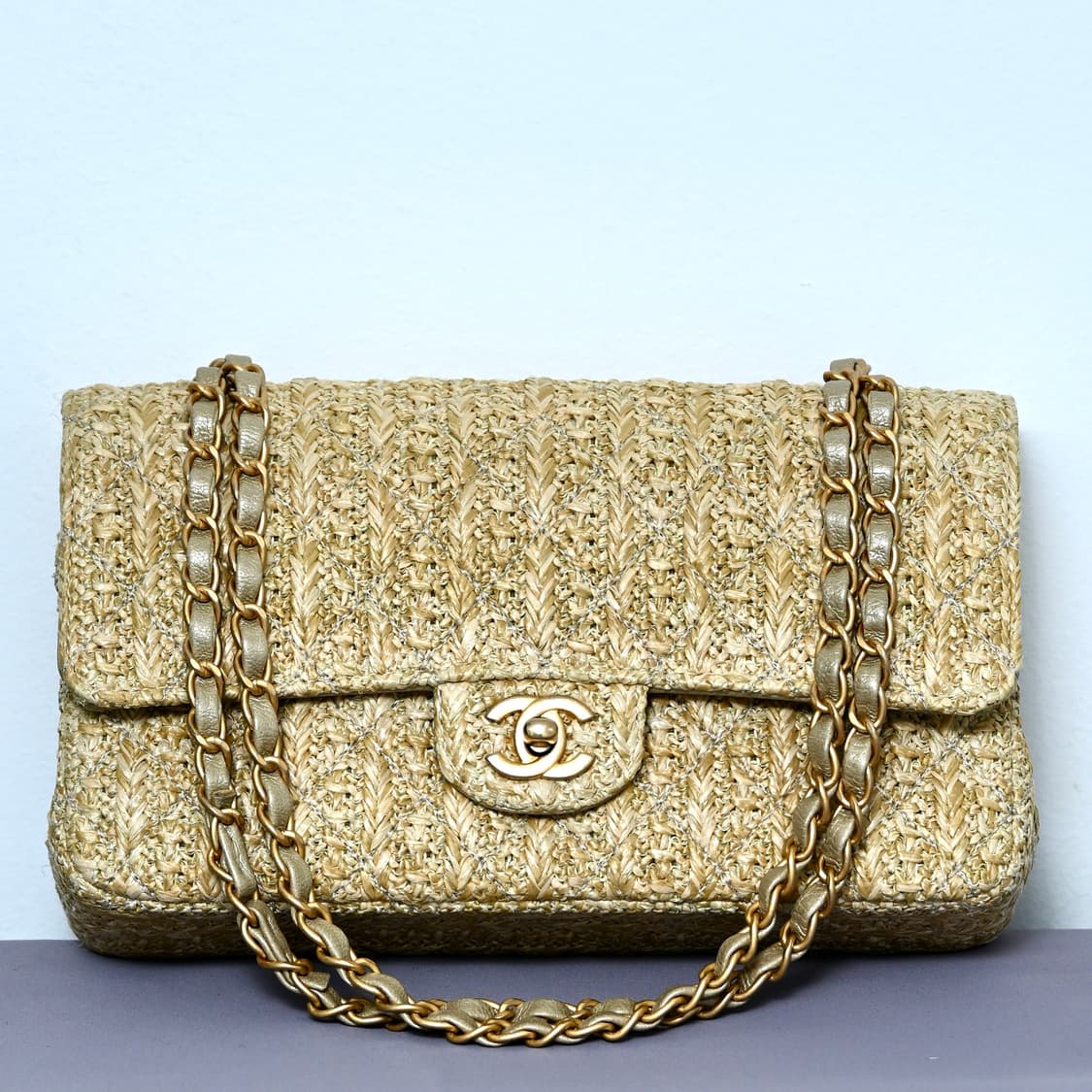 샤넬 라피아 체인 숄더백 상품이미지1