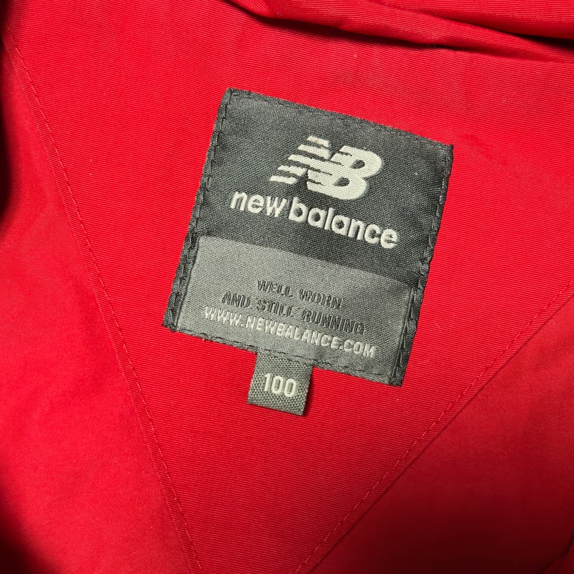 뉴발란스 레드 후드 바람막이 100 상품이미지6