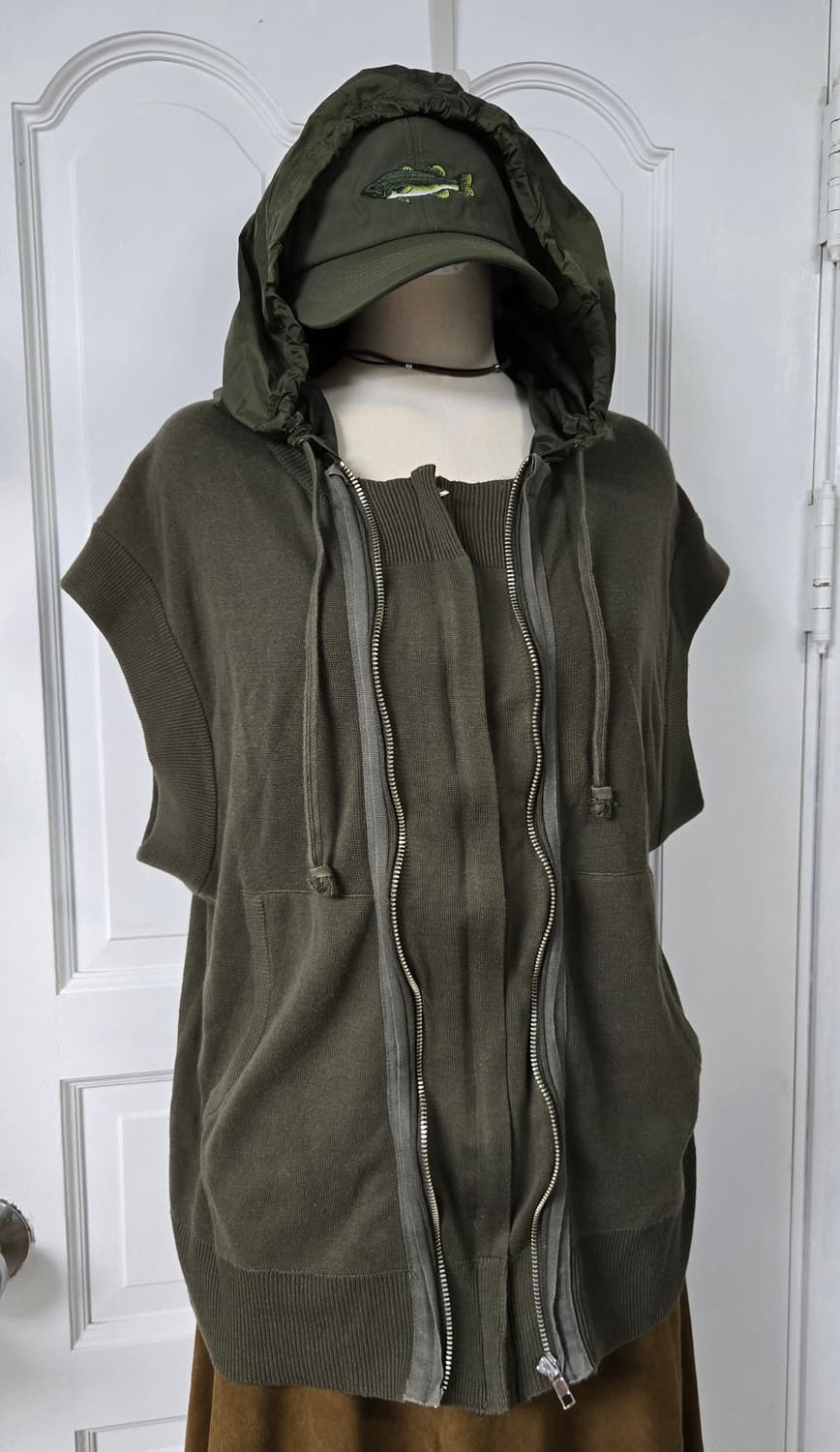 구호플러스 후드니트 베스트 상품이미지2