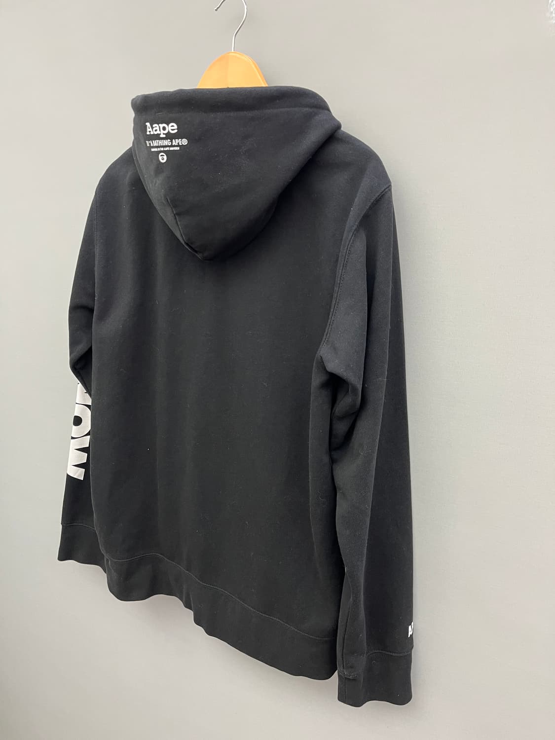 Aape 에이프 블랙 후드집업 상품이미지5
