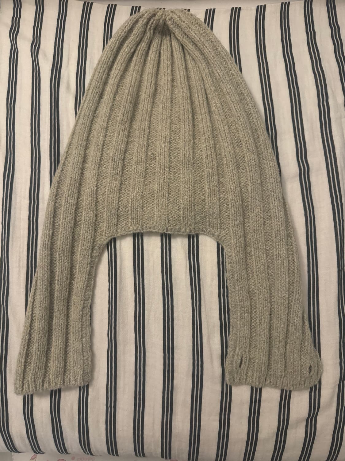 캐피탈 5G 울 3x3 립 헌팅 니트 캡 베이지 상품이미지3