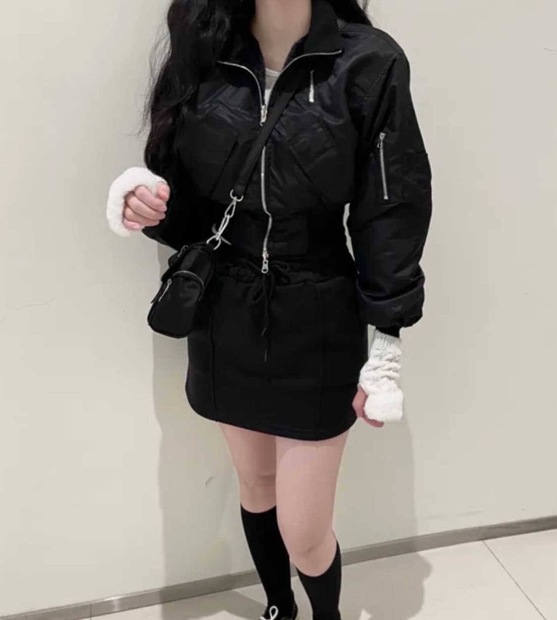 리버시블 퍼 숏 항공점퍼 투웨이 상품이미지1