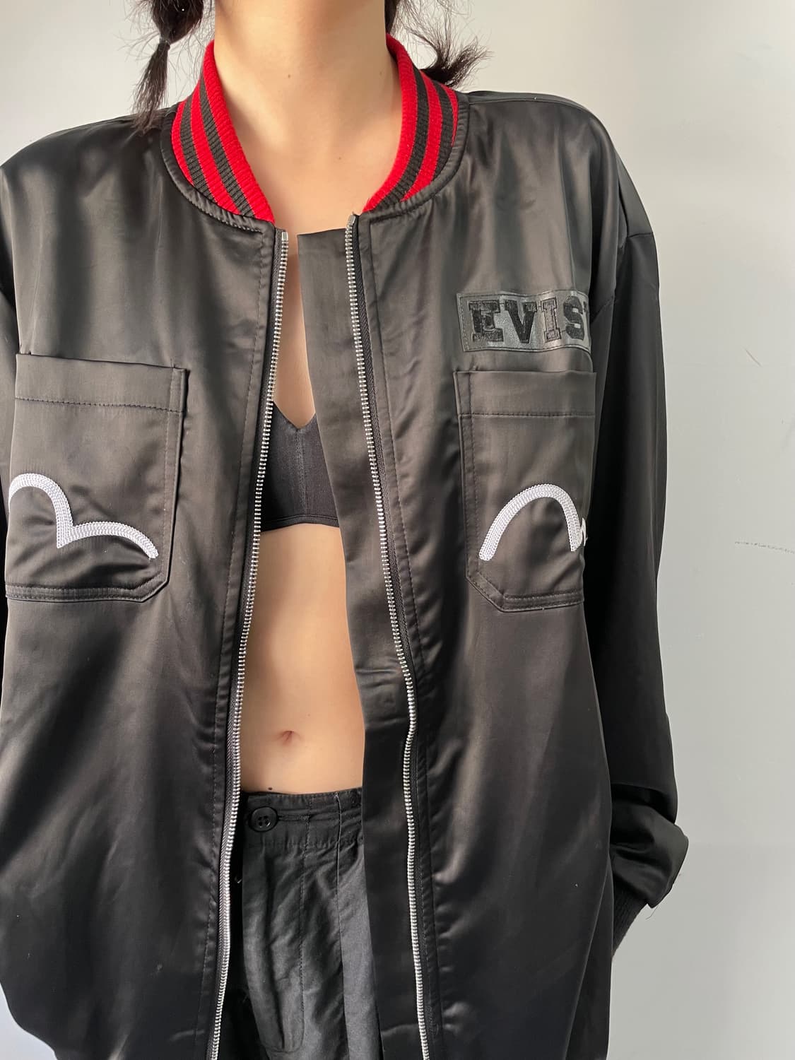 에비수 자수 새틴 스카잔 상품이미지8