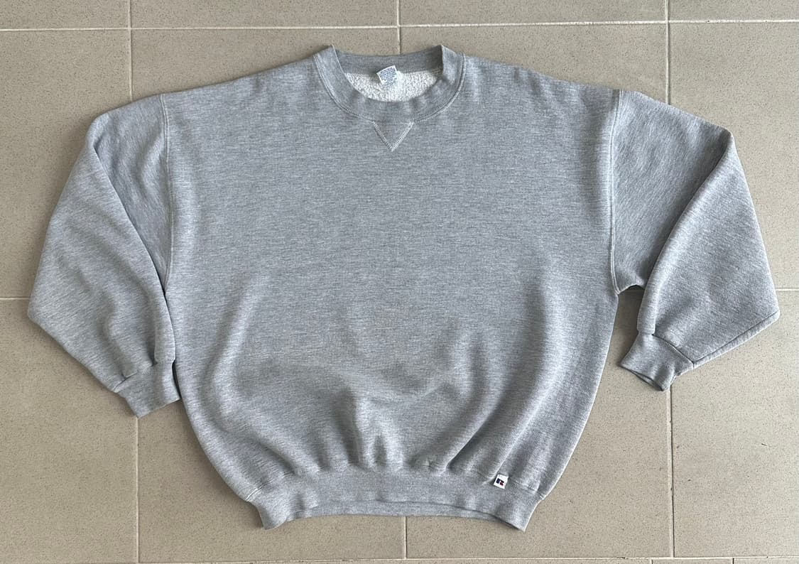 90s 빈티지 러셀 스웻셔츠 그레이 XXL USA 상품이미지1