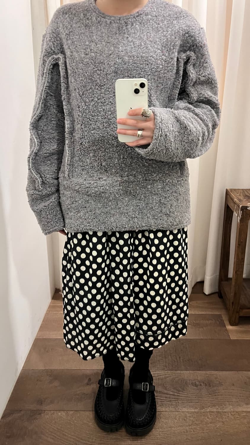 Mixed Fluffy Ruffle Knit 상품이미지3