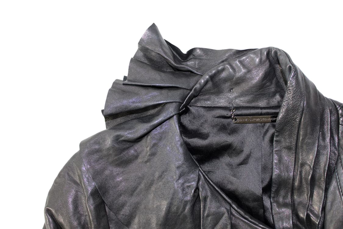 Diane von Furstenber 다이앤본퍼스텐버그 프릴 레더 자켓 상품이미지2