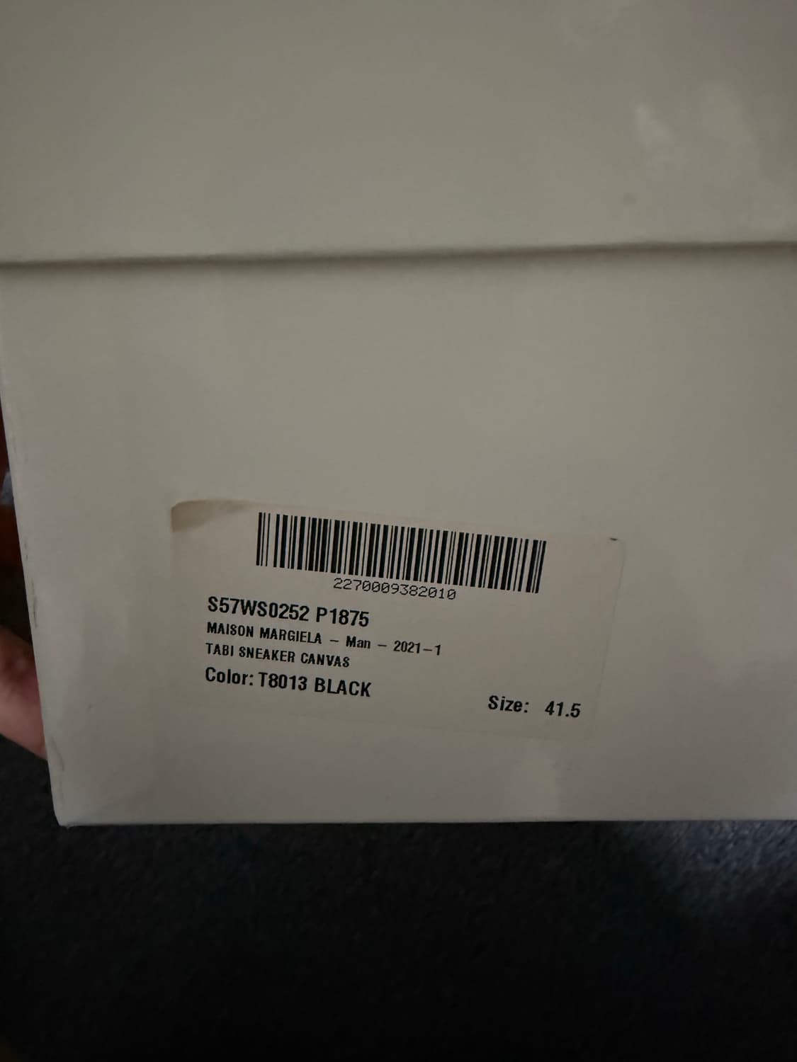 [41.5] 메종 마르지엘라 타비스니커즈 블랙 상품이미지6