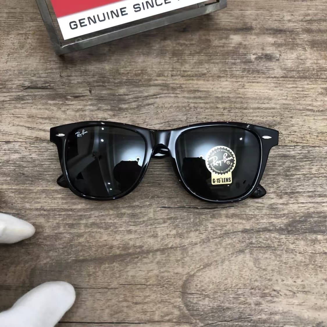 레이벤 RB2140F wayfarer 선글라스 블랙 상품이미지2