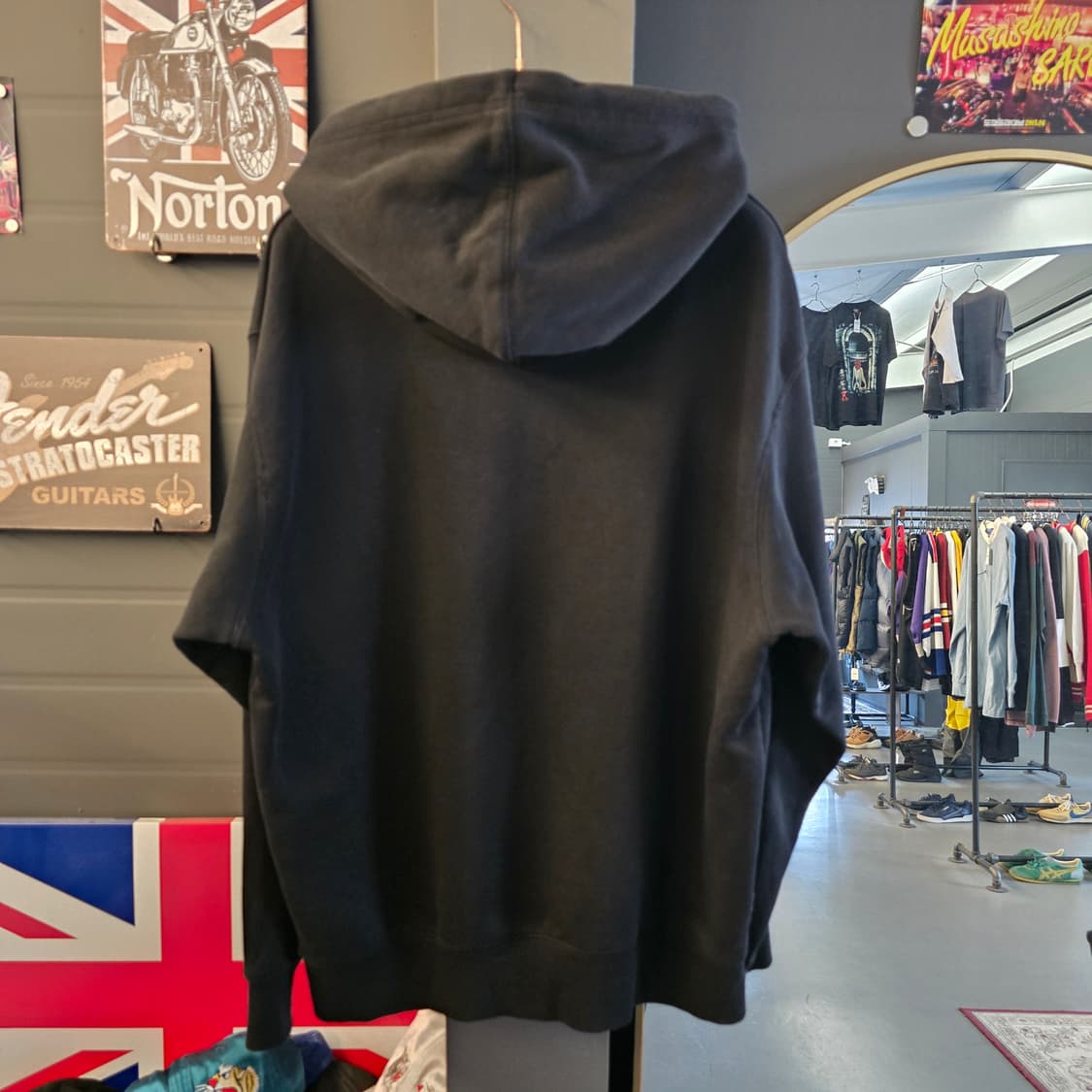 GU x 언더커버 후드티 블랙 그래픽 오버핏 콜라보 후디 상품이미지2