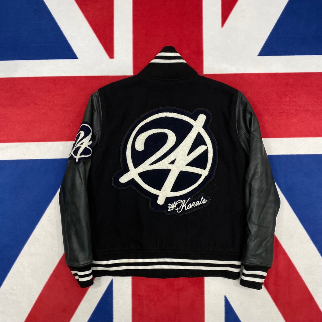 빈티지 양가죽 바시티자켓 M 상품이미지4