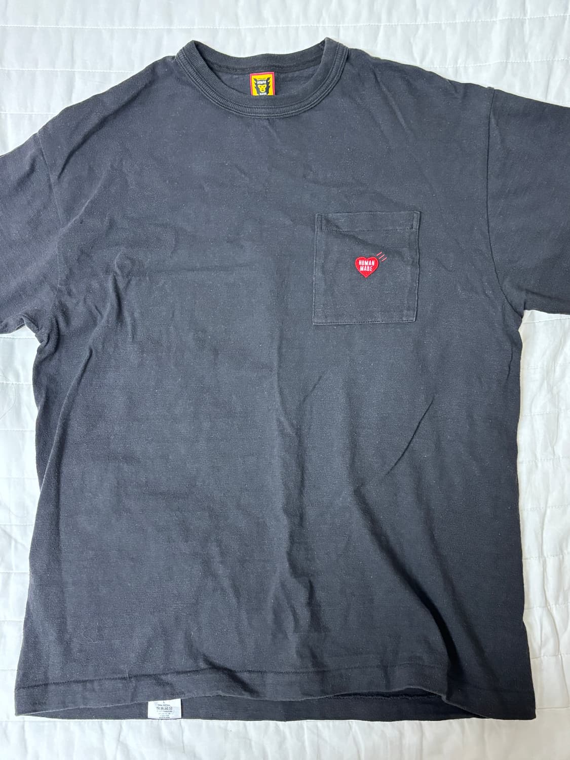 휴먼 메이드 포켓 티셔츠 #2 블랙 상품이미지3