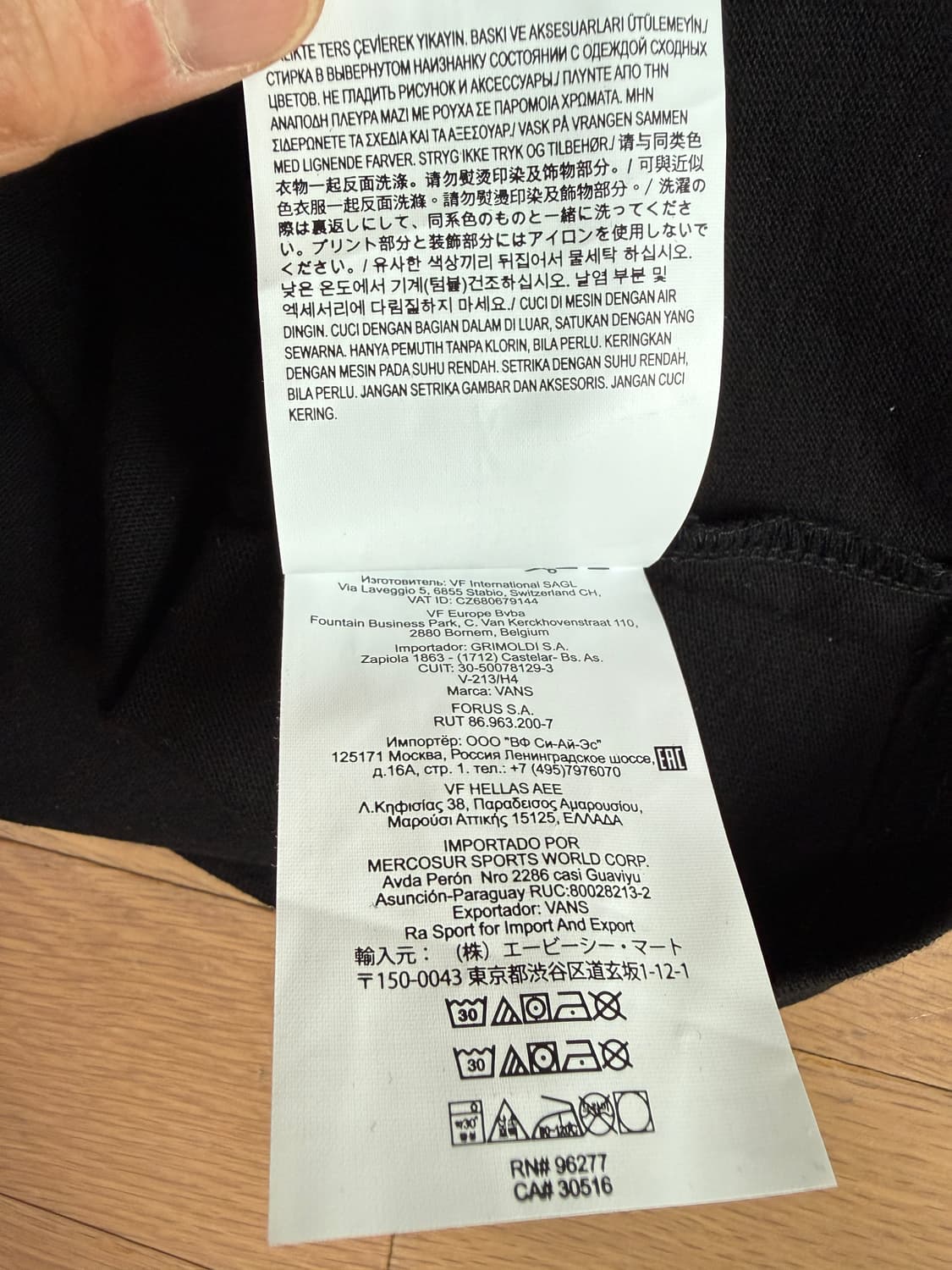 [L] 반스 볼트 x WTAPS 더블탭스 포켓 롱슬리브 긴팔 티셔츠 상품이미지6