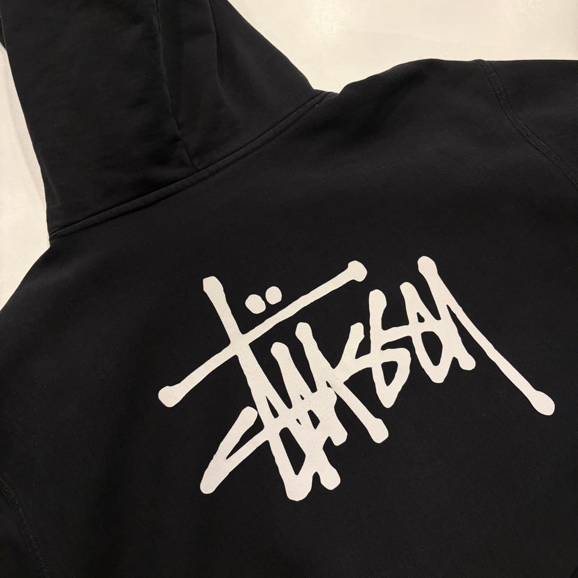 [XL] 스투시 베이식 2022 블랙 스웻 후드티 D341 상품이미지3