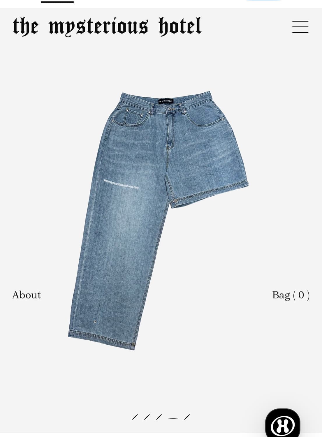 더 미스테리어스호텔 CROSS LAYERED DENIM 1size 상품이미지3