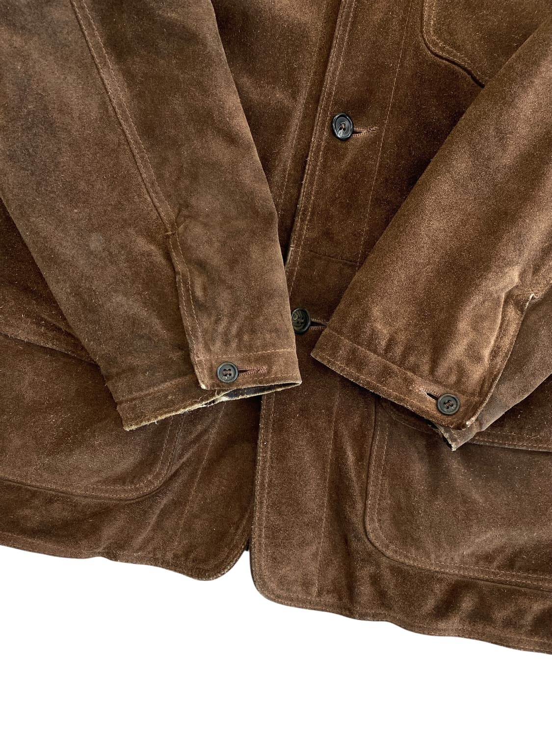 80's 골든베어 스웨이드 헌팅 자켓 상품이미지7