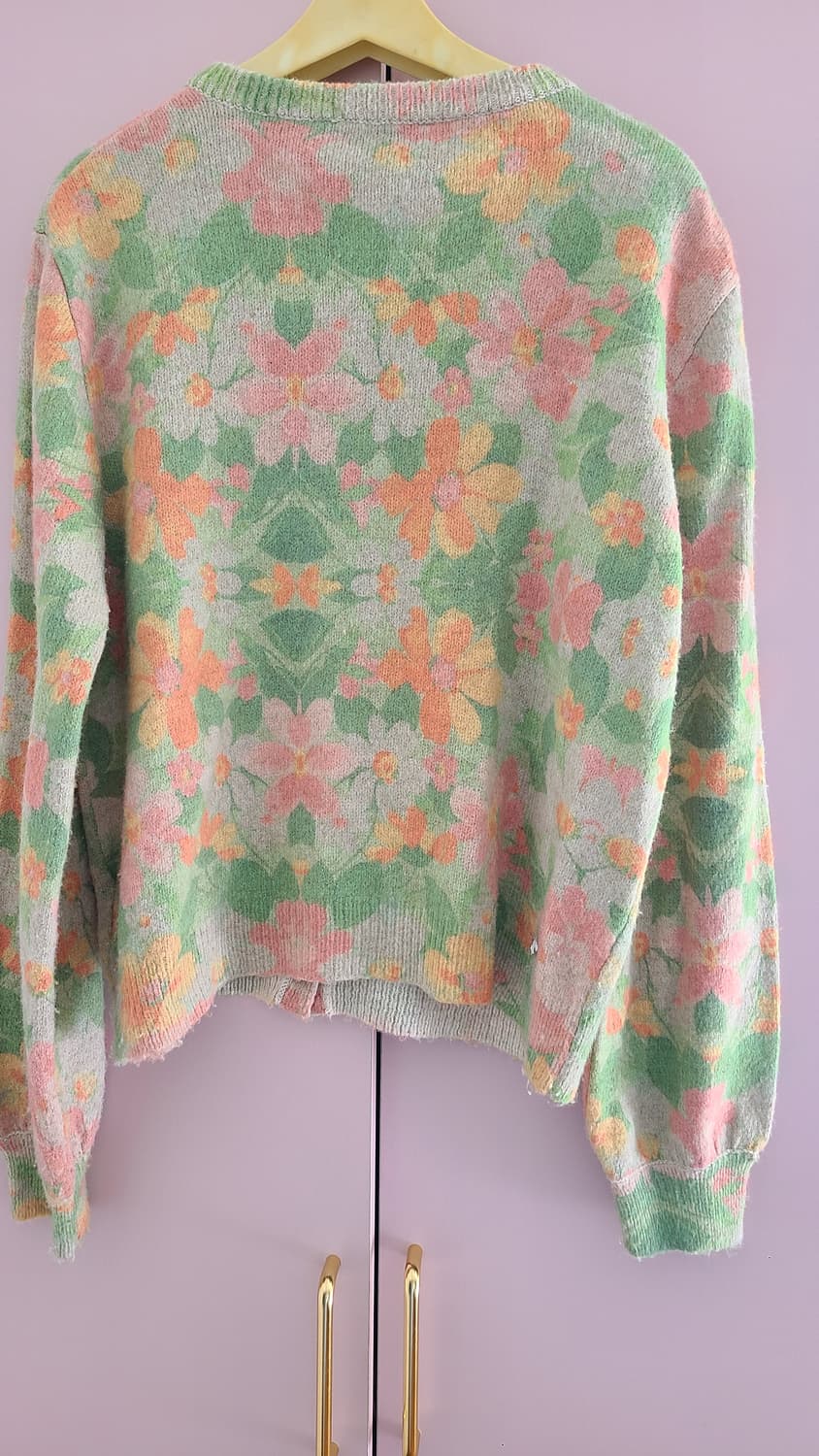 자라(ZARA)빈티지 무드 플라워 니트 가디건 상품이미지2