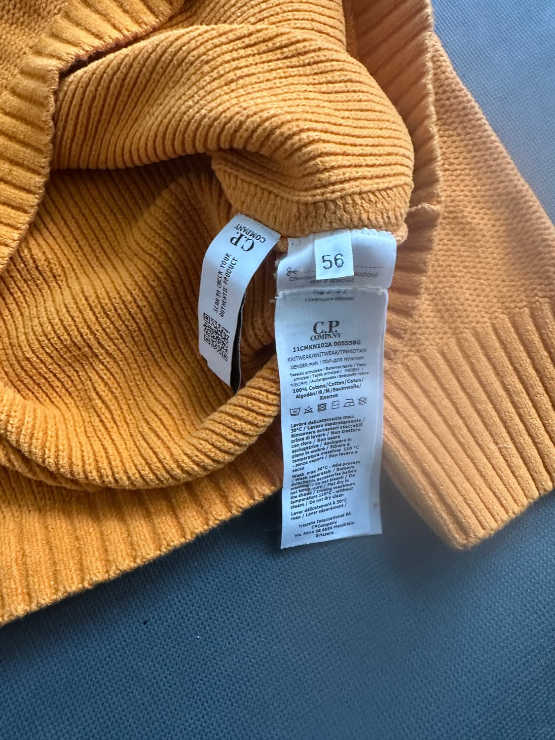 C.P. 컴퍼니 렌즈 와펜 니트 머스타드 56 22SS 상품이미지4