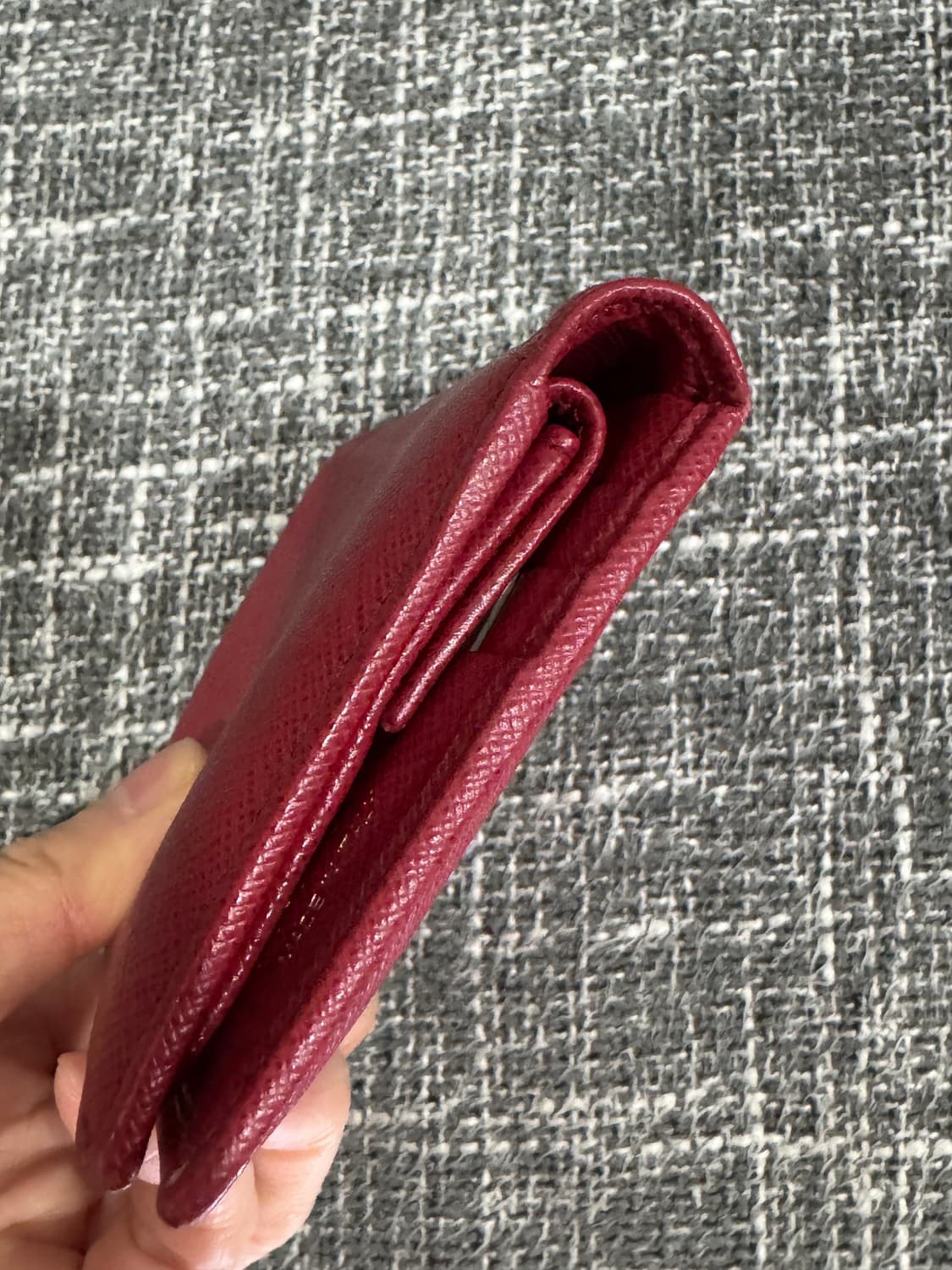 프라다 사피아노 반지갑 레드 정품 상품이미지5