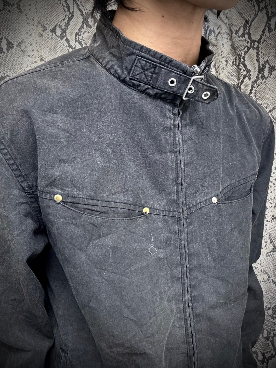 [Moderm Chic] NeckBuckle Studded Black J 상품이미지3