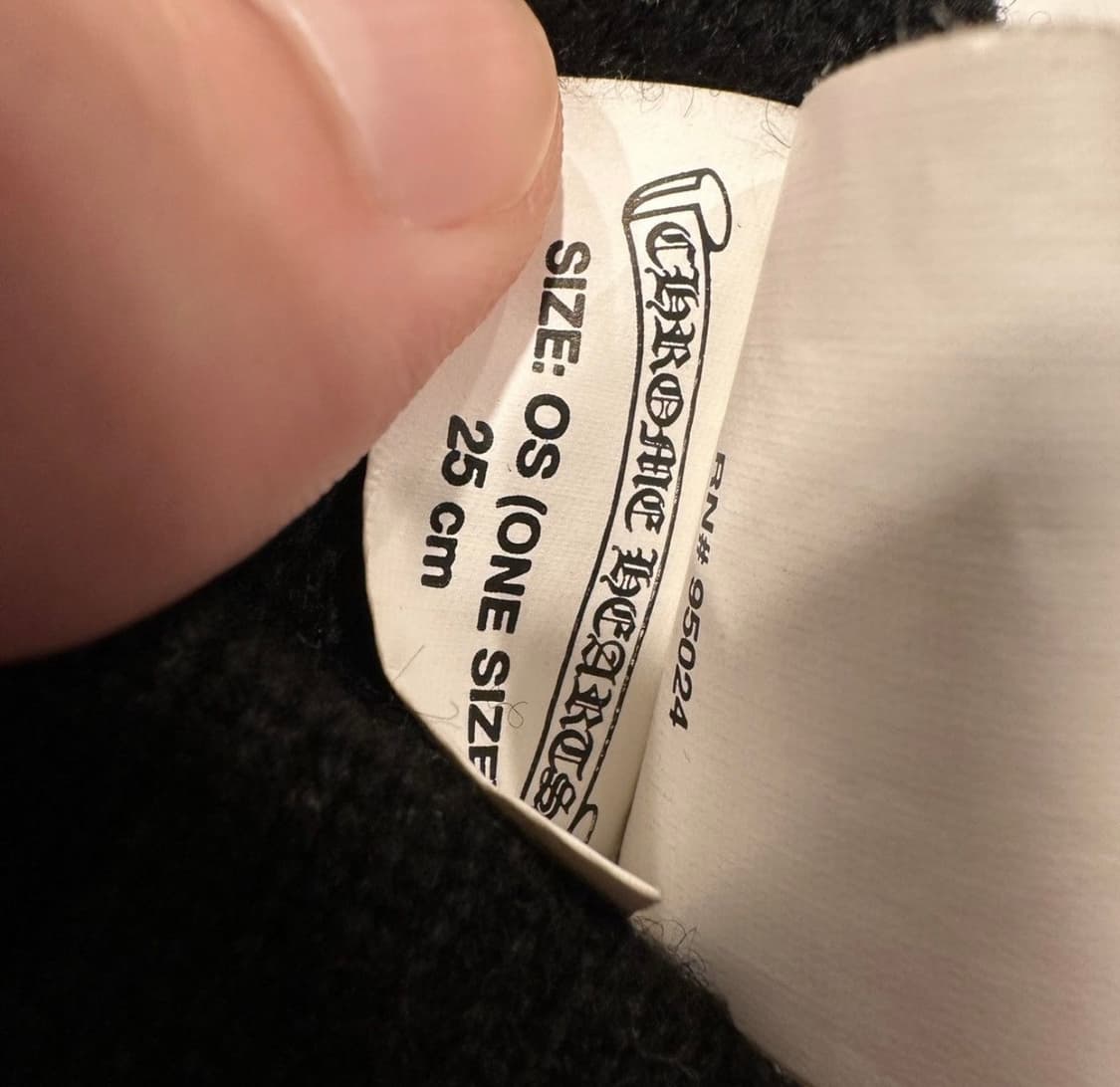 크롬하츠 레더 스타패치 캐시미어 비니 상품이미지4