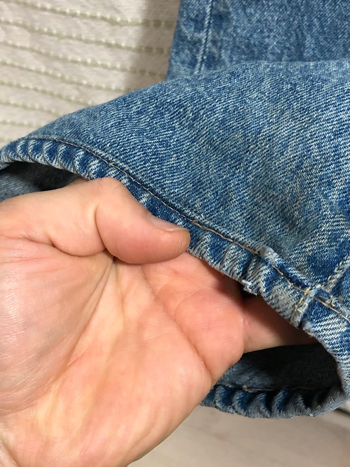 모드나인 MOD7s 중청 데님 (30) 밑단 수선 상품이미지7