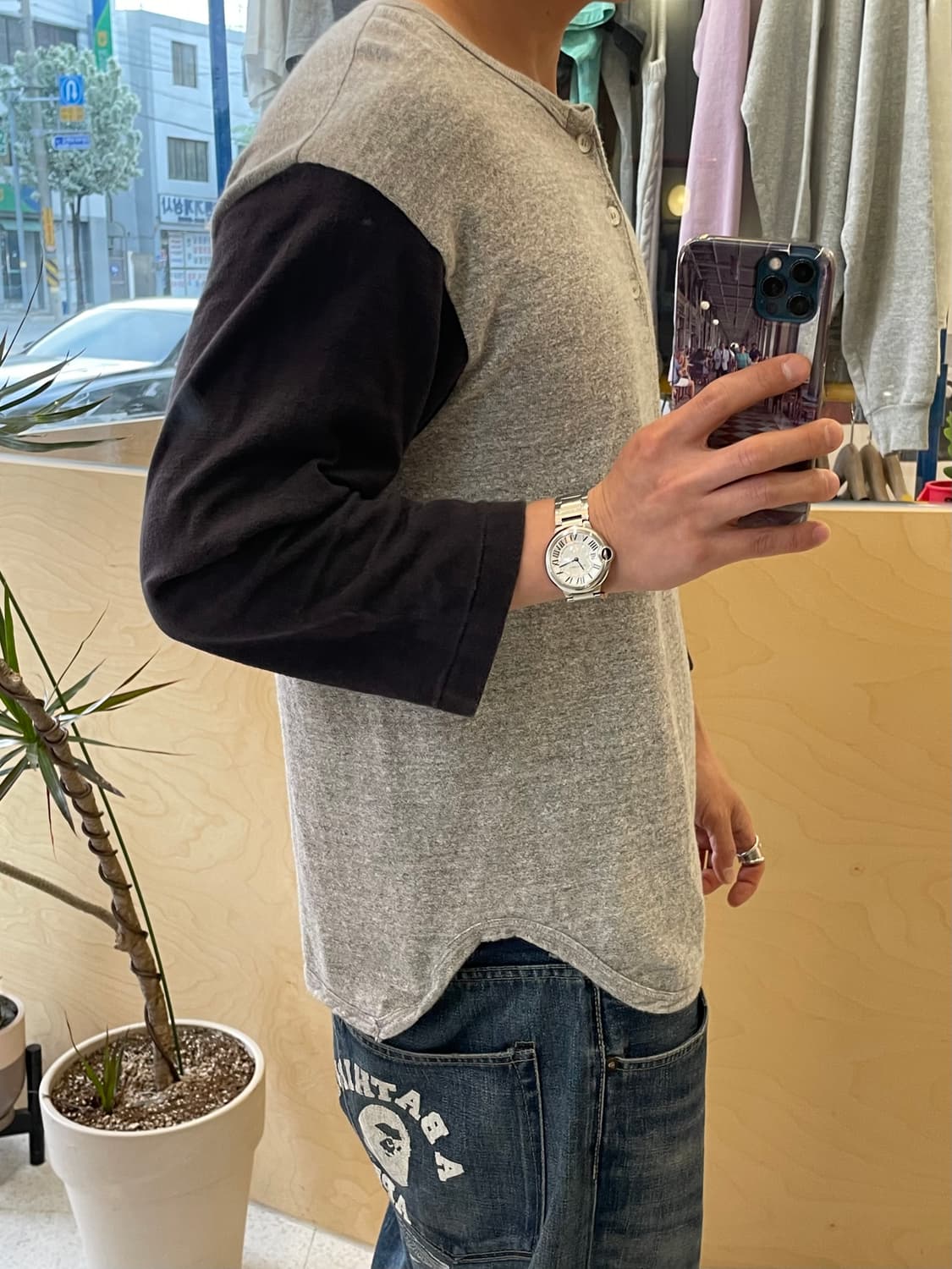웨어하우스 7부 헨리넥 (M) 상품이미지7