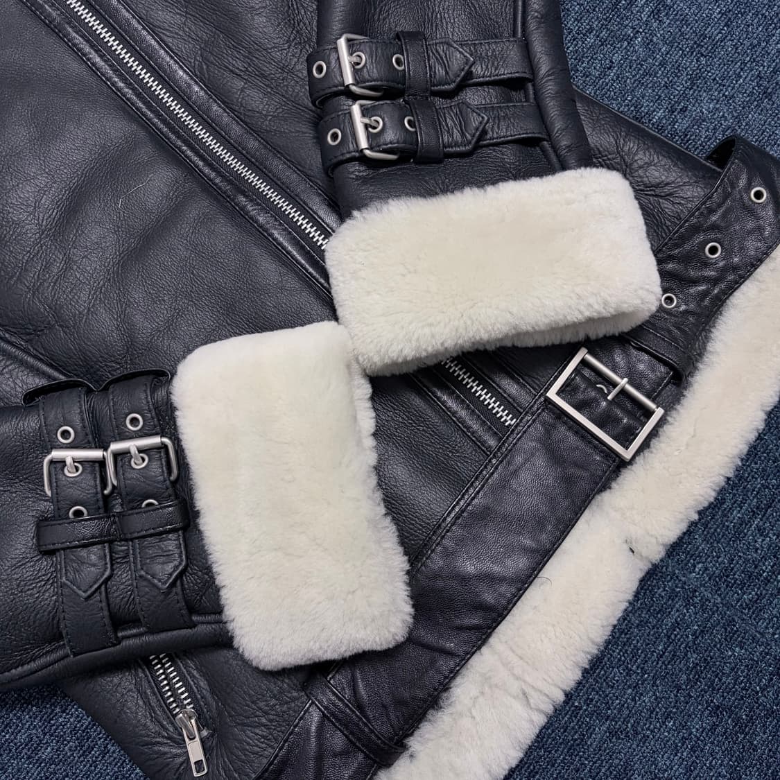 빈티지 양털 무스탕 자켓 상품이미지2