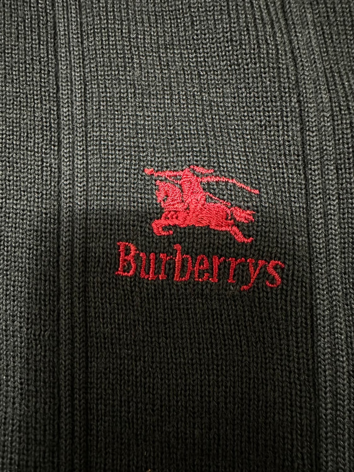 버버리 기마로고 딥그린 코만도 니트 상품이미지4