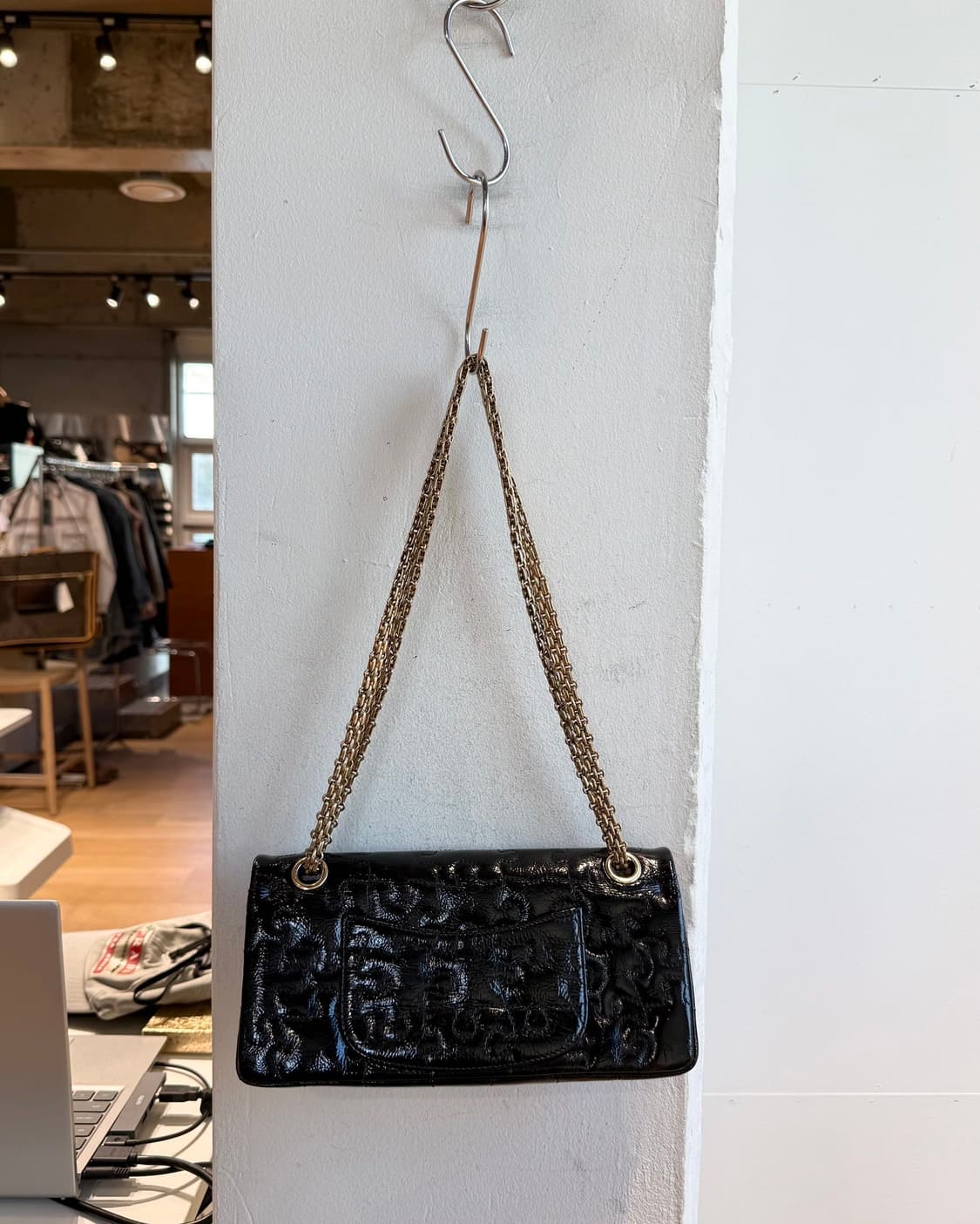 샤넬 블랙 2.55 퍼즐 직소 더블 플랩백 상품이미지5