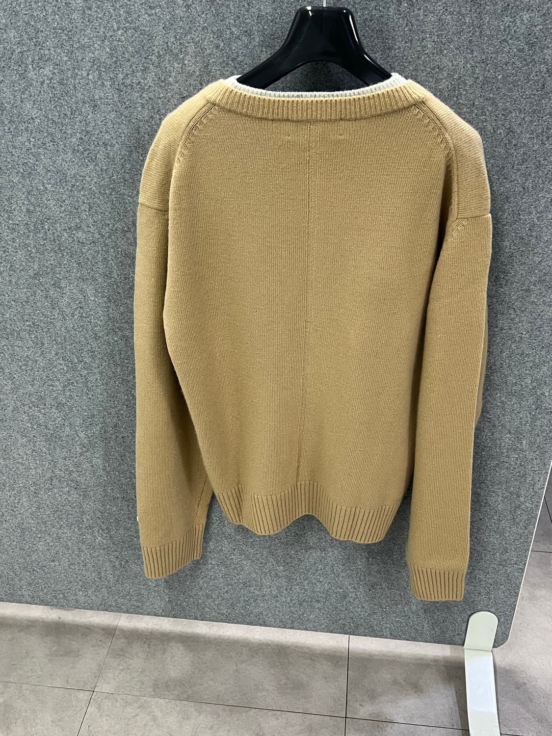 렉토 더블레이어드 니트 베이지 L사이즈 상품이미지2