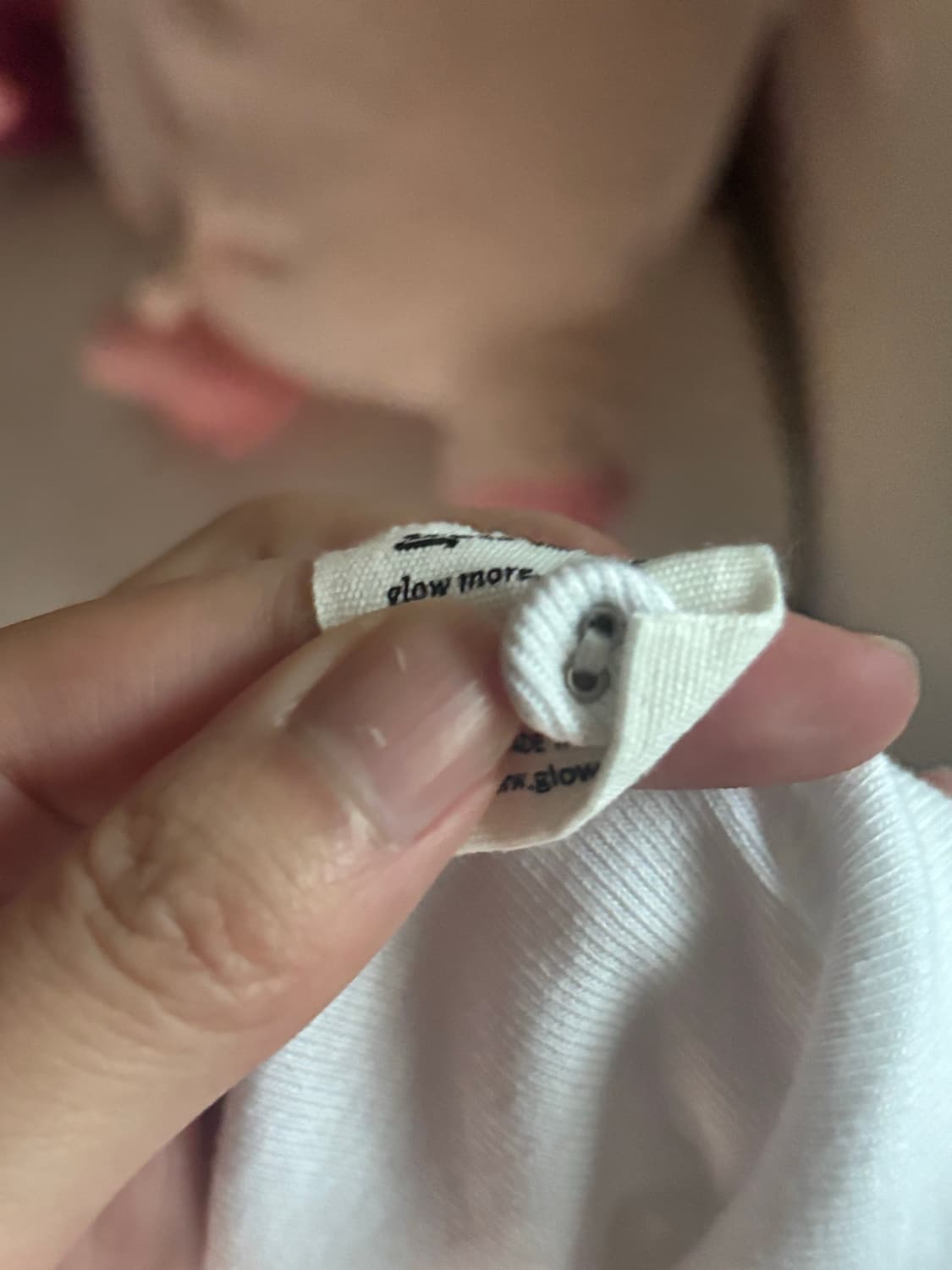 글로니 클래식 버튼 미니 스커트 화이트 상품이미지2