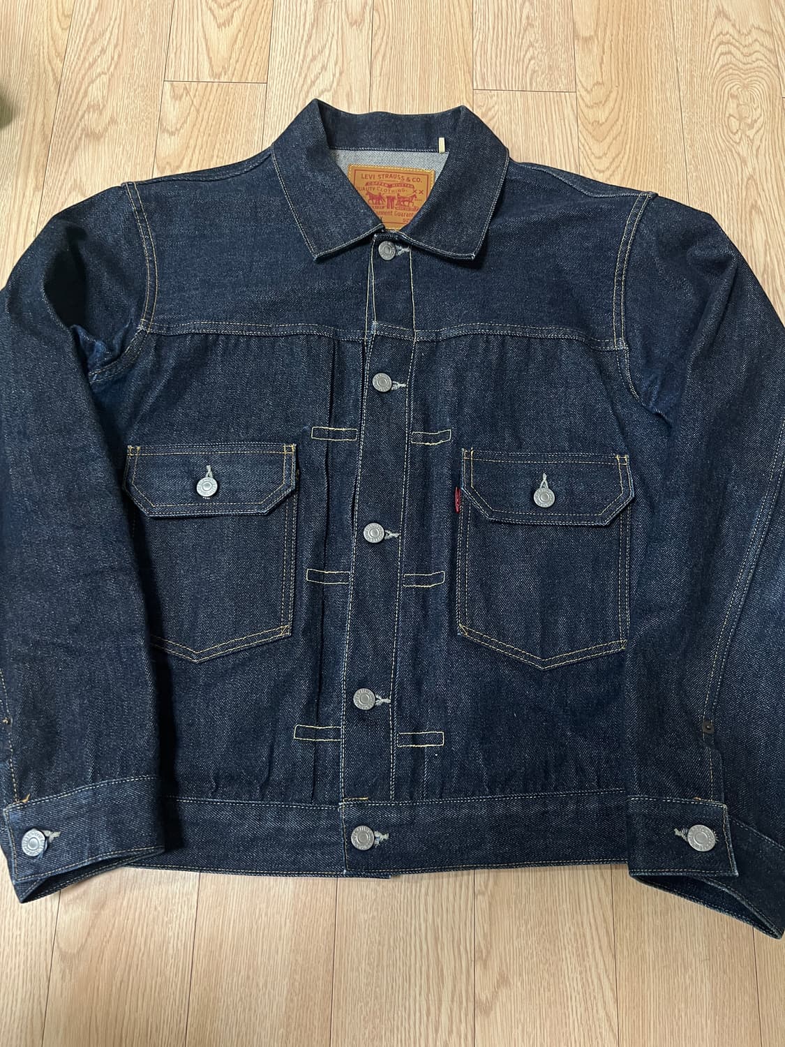 LVC 리바이스 2세대 데님자켓 type-2 리지드 40 상품이미지1