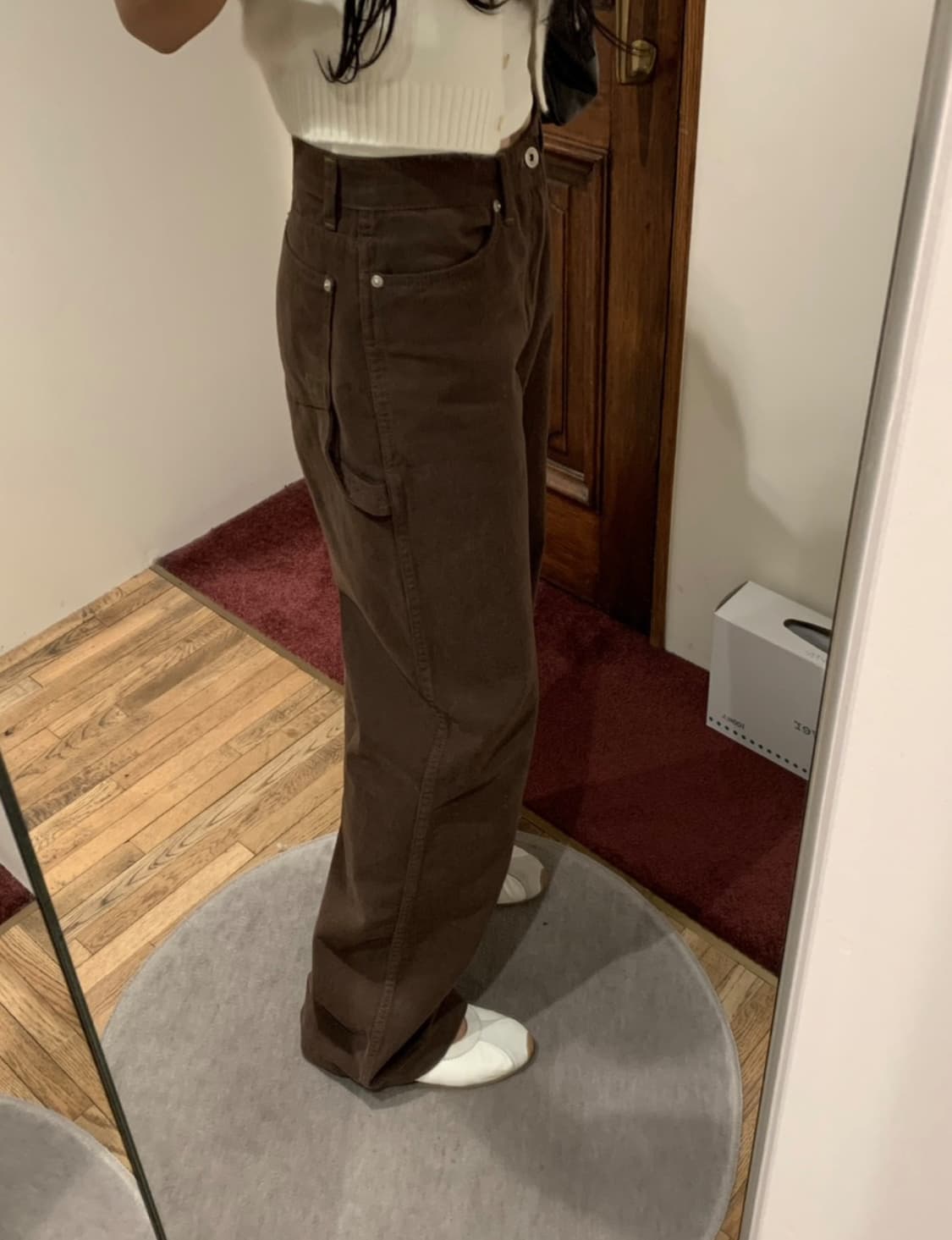 택o새제품) leeds 리즈 카펜터 팬츠 브라운 m 상품이미지2