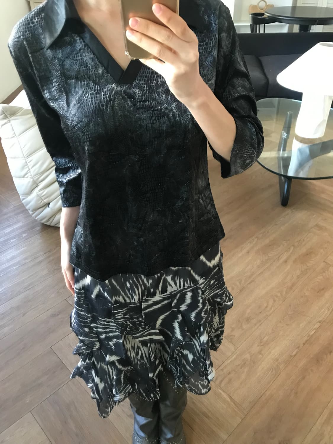 vintage pattern top 상품이미지9