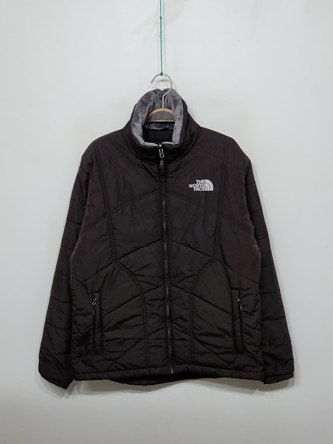 (100) 노스페이스 패딩점퍼 브라운 경량 자켓  상품이미지1