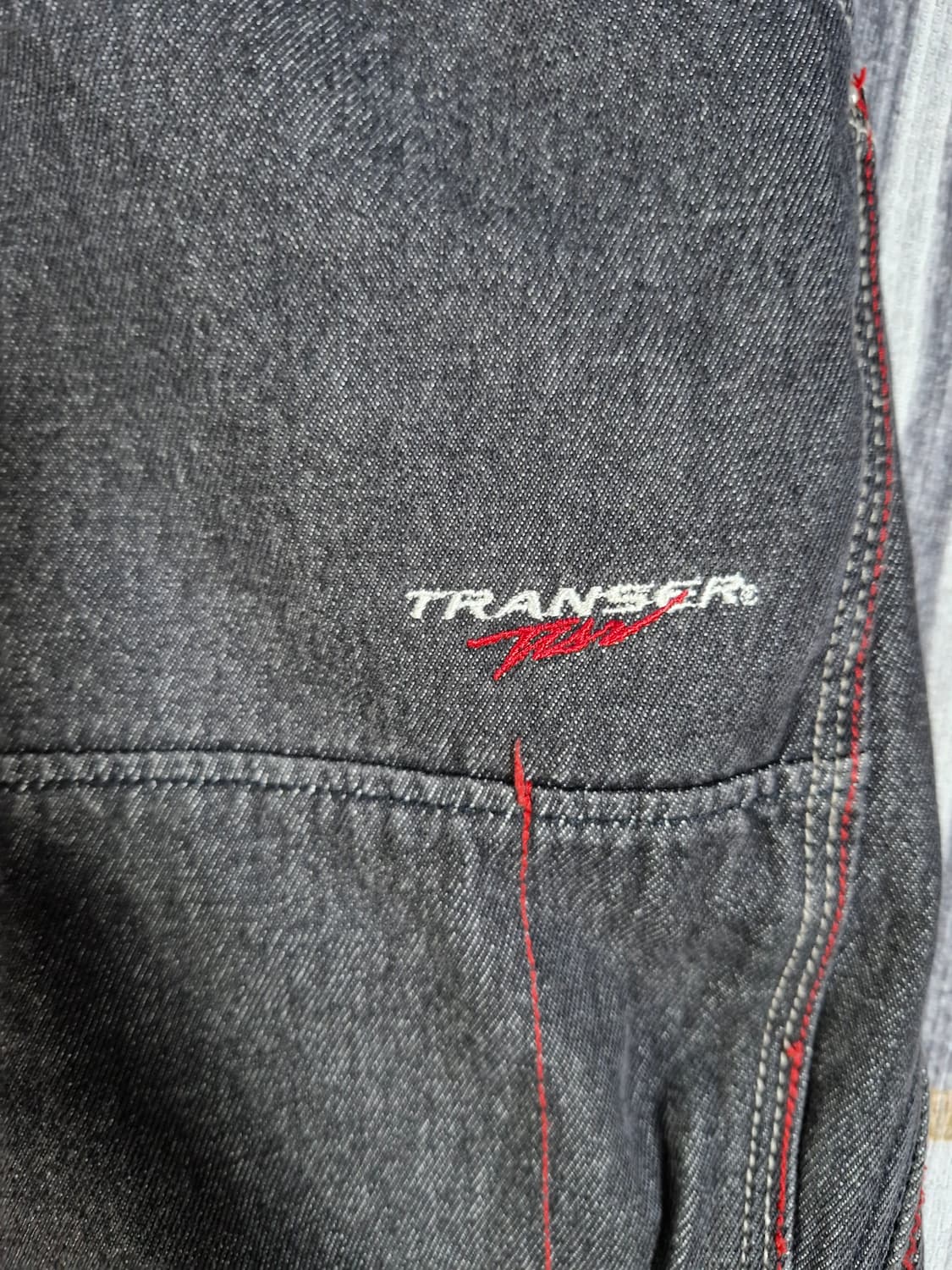 90's japan TRANSER 더블니 카펜터 와이드 팬츠 상품이미지4