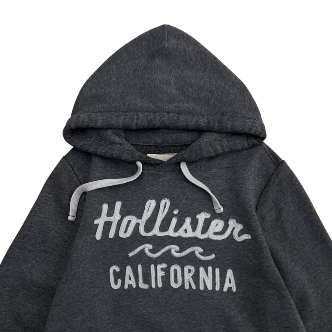 홀리스터 센터로고 그레이 후드 L 상품이미지4