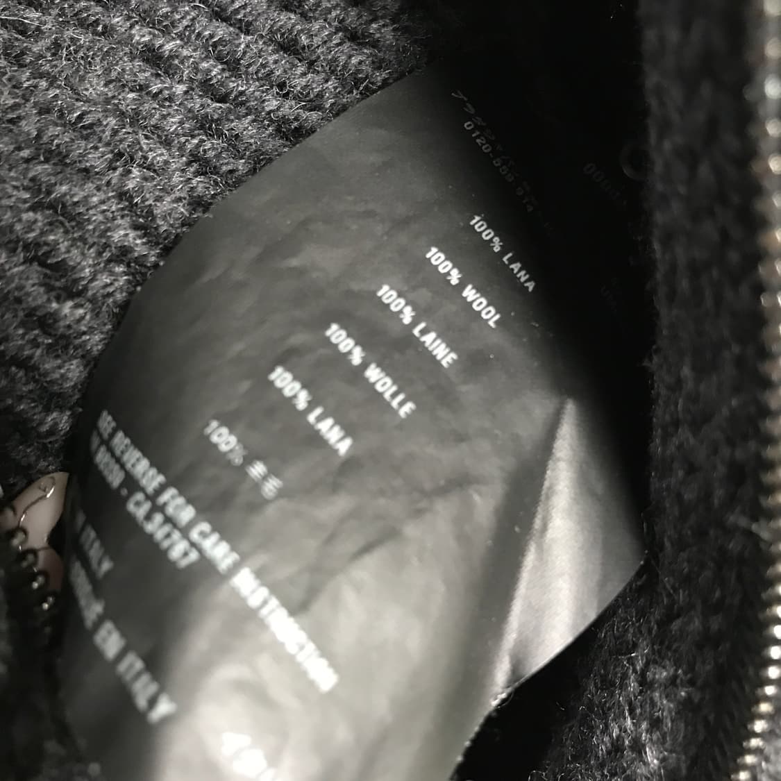 프라다 니트 집업 차콜 48 상품이미지5