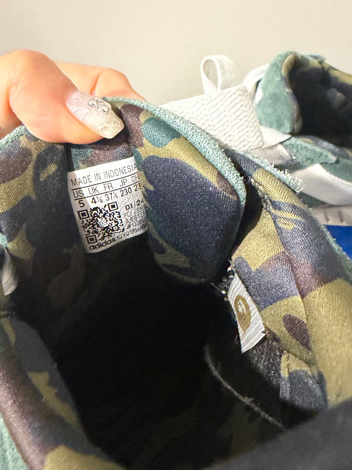 아디다스 베이프 로우수트 쉐도우 그린 클라우드 화이트 상품이미지6