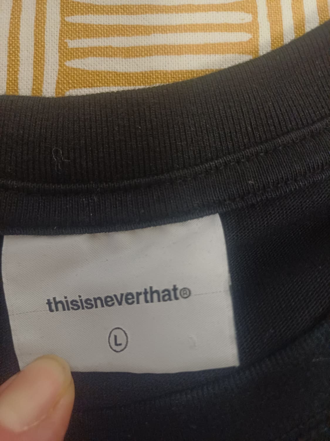 디스이즈네버댓 롱슬리브 티셔츠 블랙 L 상품이미지5